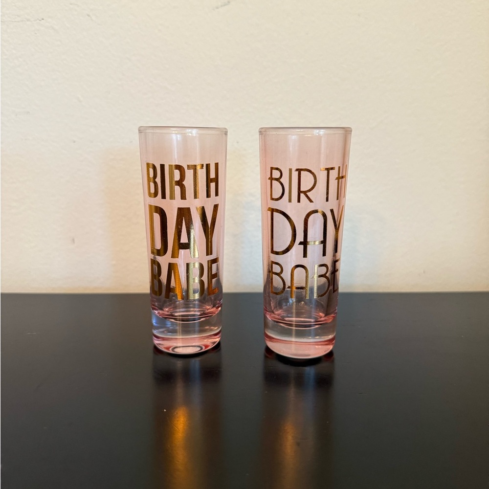 Tri-Coastal Design 2016 Birthday Babe Shot Glasses Set of 2